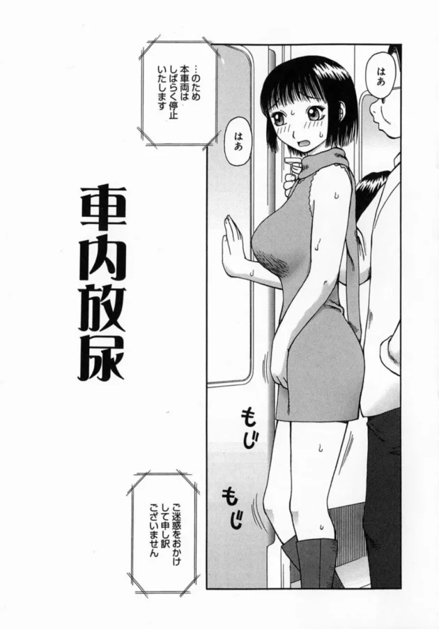 電車が止まっちゃってオシッコを我慢していた可愛い女の子が大変なエロ可哀想な事になる【無料 エロ同人】5